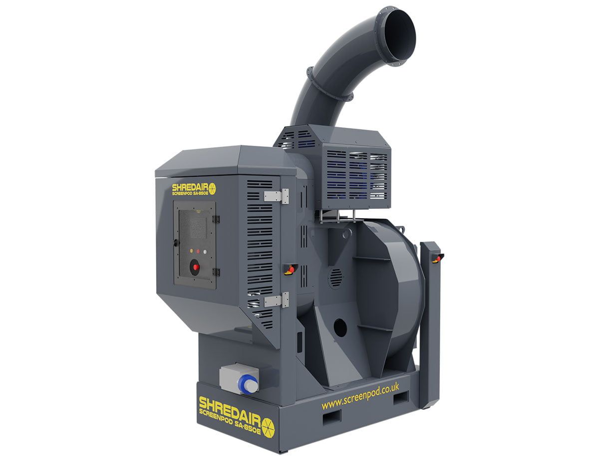 ShredAir SA-850E Daraló Légszeparátor